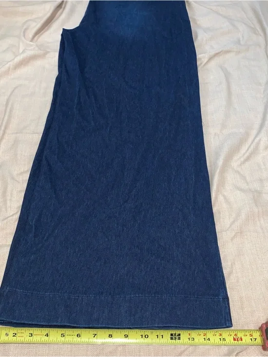 Halara High Waist Wide Leg Denim Pants XL NWT - Picture 6 of 7